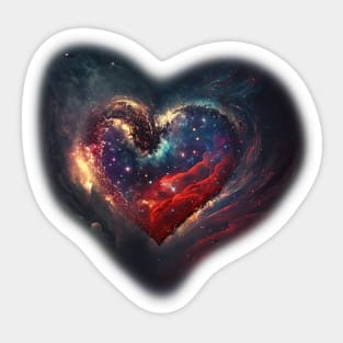 Love is a galaxy Sticker